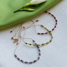 Bracelet fine stone - Jade Rose