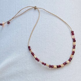 Bracelet fine stone - Jade Rose