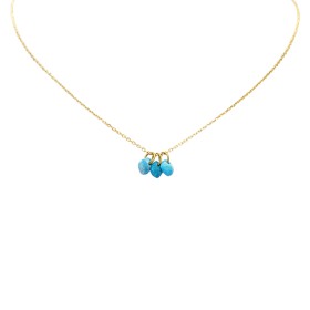Necklace turquoise stone- Little