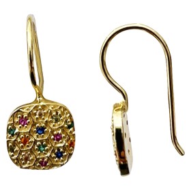 Earrings multicolored zirconium- Ponza