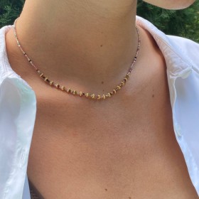 tourmaline necklace and flower washer- Kaur