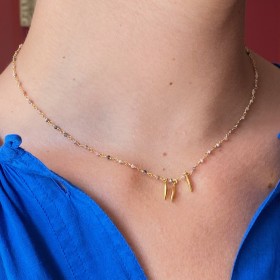 Collier chaine rosaire- Madras