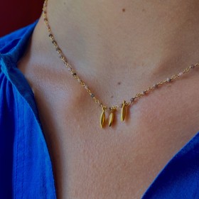 Collier chaine rosaire- Madras