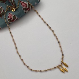 Collier chaine rosaire- Madras