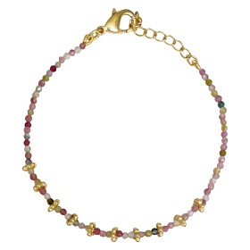 tourmaline and flower washer bracelet - Kaur