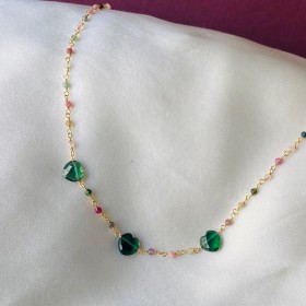Collier chaine rosaire et étoiles ou coeurs- Bangalore