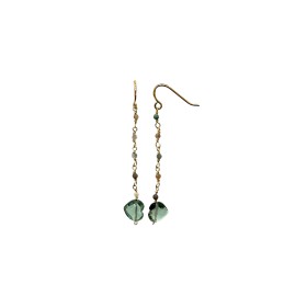Boucle d'oreille chaine rosaire - étoile ou coeur - Bangalore
