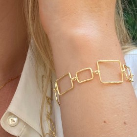 Mat gold bracelet - Louvre
