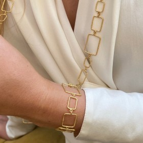 Mat gold bracelet - Louvre