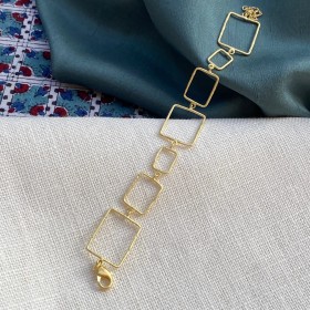 Mat gold bracelet - Louvre
