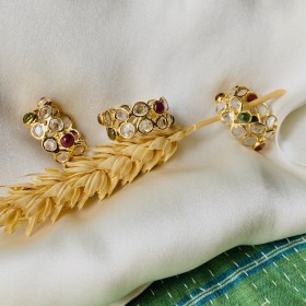 Ring crystal and tourmaline cabochon- Paradise