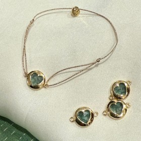 Bracelet coeur et médaille- Maomi